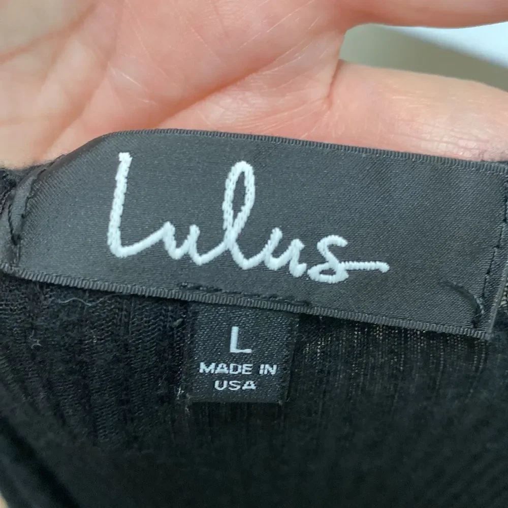 Lulu’s Ribbed Wrap Maxi Dress Large - Picture 2 of 6